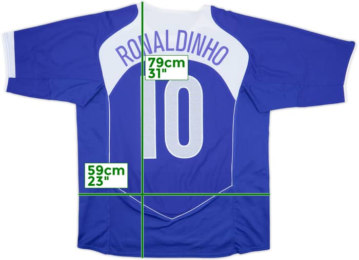 2004-06 Brazil Away Shirt Ronaldinho #10 - 8/10 - (XL)