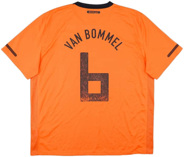 2010-11 Netherlands Home Shirt van Bommel #6 (XXL)