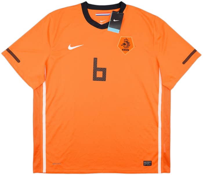 2010-11 Netherlands Home Shirt van Bommel #6 (XXL)