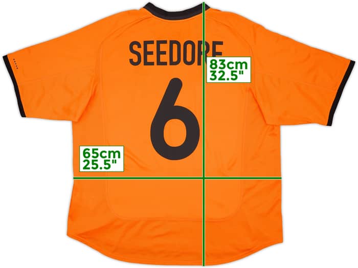 2000-02 Netherlands Home Shirt Seedorf #6 - 10/10 - (XXL)