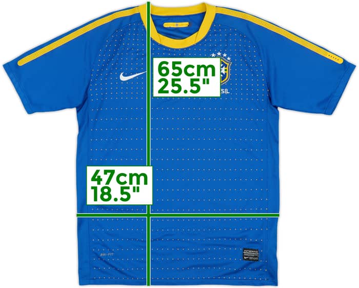 2010-11 Brazil Away Shirt - 7/10 - (XL.Boys)