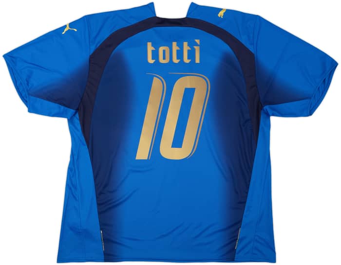 2006 Italy Basic Home Shirt Totti #10 (XXL)