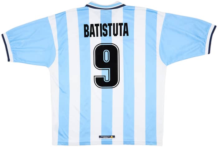 1999-00 Argentina Home Shirt Batistuta #9 - 8/10 - (XL)