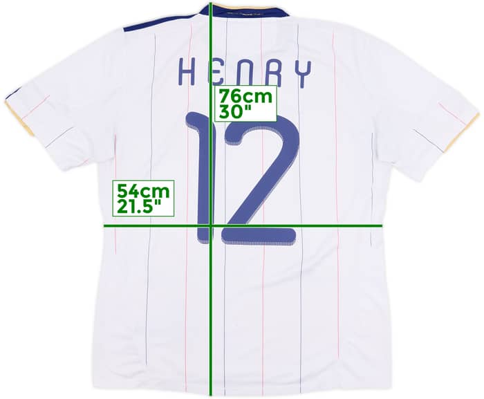 2009-10 France Away Shirt Henry #12 - 6/10 - (L)