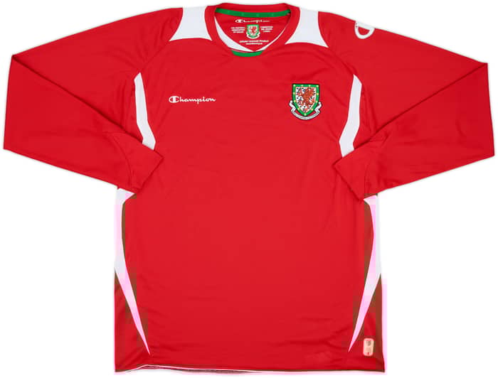 2008-10 Wales Home L/S Shirt - 7/10 - (XL)