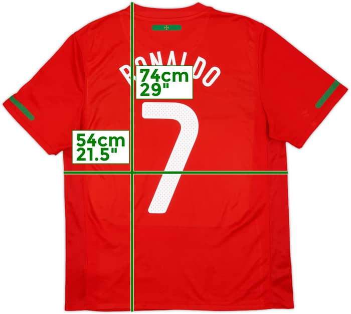 2010-11 Portugal Home Shirt Ronaldo #7 - 6/10 - (M)