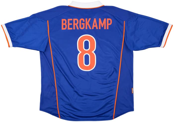 1998-00 Netherlands Away Shirt Bergkamp #8 - 10/10 - (XXL)