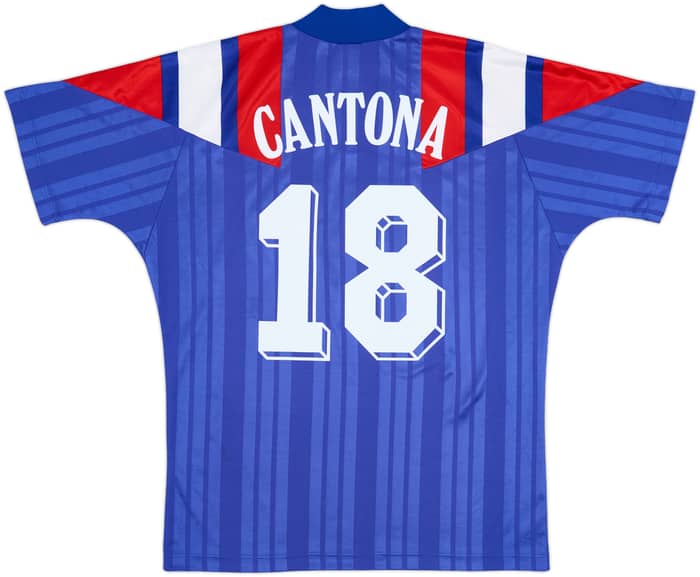 1992-94 France Home Shirt Cantona #18 - 9/10 - (L/XL)
