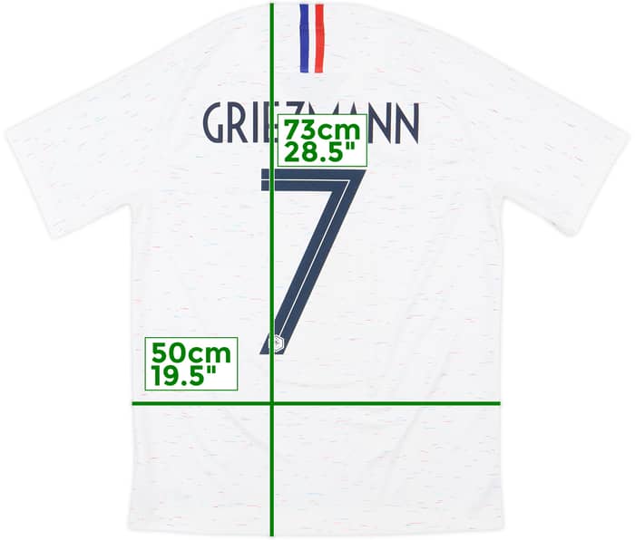 2018 France Away Shirt Griezmann #7 - 7/10 - (M)