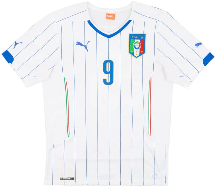 2014-15 Italy Away Shirt Balotelli #9 - 9/10 - (L)