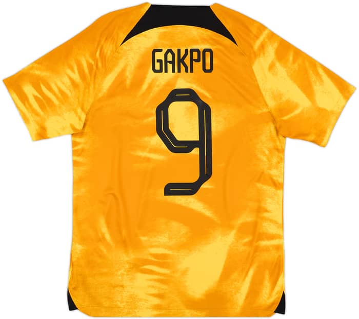 2022-23 Netherlands Home Shirt Gakpo #9 - 8/10 - (M)