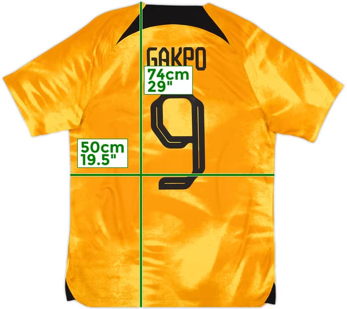 2022-23 Netherlands Home Shirt Gakpo #9 - 8/10 - (M)