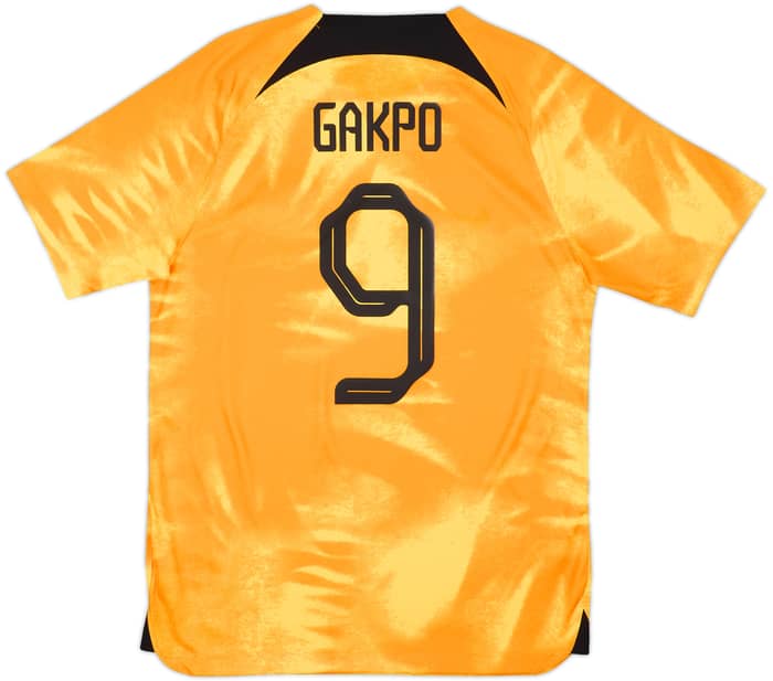 2022-23 Netherlands Home Shirt Gakpo #9 - 10/10 - (M)
