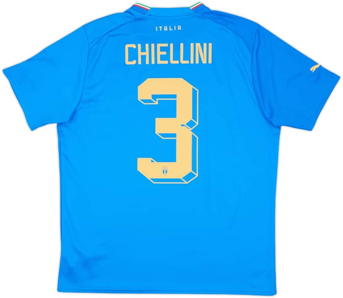 2022-23 Italy Home Shirt Chiellini #3 - 9/10 - (L)
