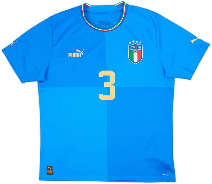 2022-23 Italy Home Shirt Chiellini #3 - 9/10 - (L)