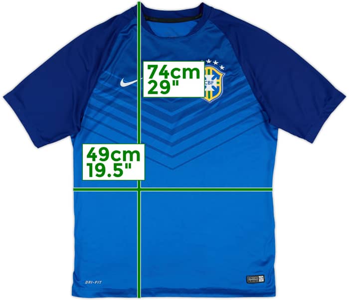 2014-15 Brazil Nike Training Shirt - 8/10 - (L)