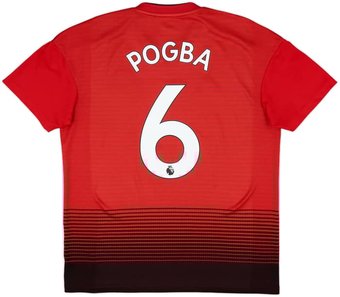 2018-19 Manchester United Home Shirt Pogba #6 - 7/10 - (M)