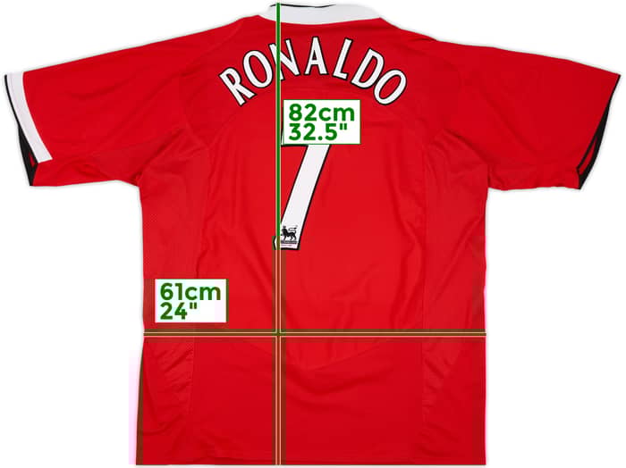 2004-06 Manchester United Home Shirt Ronaldo #7 - 9/10 - (3XL)