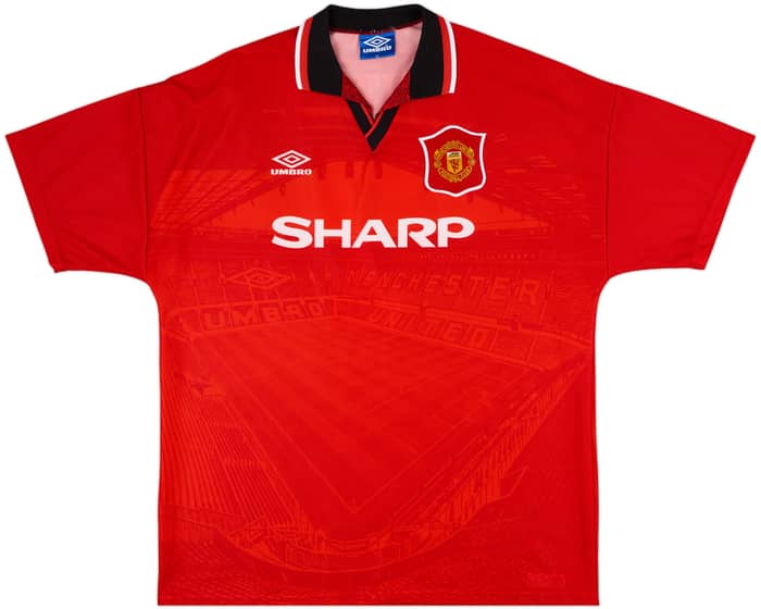 1994-96 Manchester United Home Shirt Cantona #7 - 10/10 - (XL)