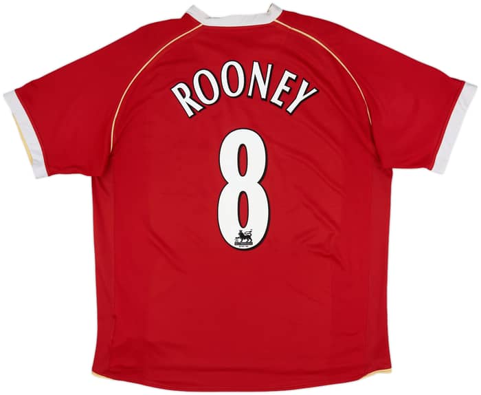 2006-07 Manchester United Home Shirt Rooney #8 - 6/10 - (XL)
