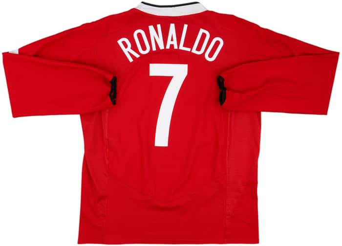 2004-06 Manchester United Home L/S Shirt Ronaldo #7 - 7/10 - (L)
