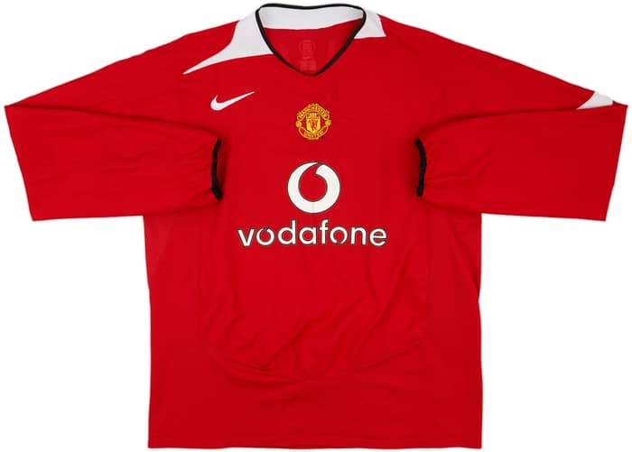 2004-06 Manchester United Home L/S Shirt Ronaldo #7 - 7/10 - (L)
