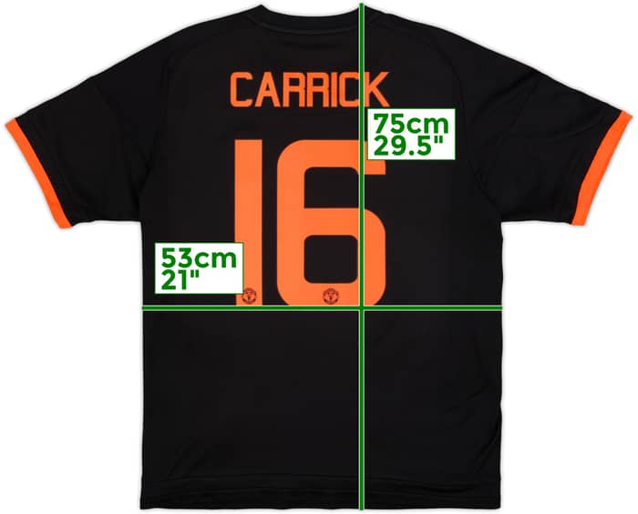 2015-16 Manchester United Third Shirt Carrick #16 - 9/10 - (L)