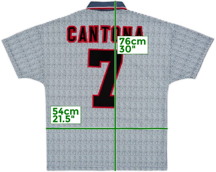 1995-96 Manchester United Away Shirt Cantona #7 - 9/10 - (M)
