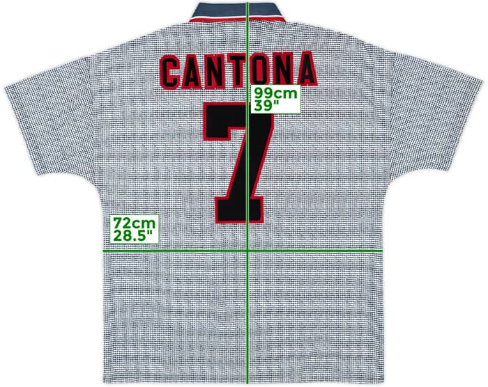 1995-96 Manchester United Away Shirt Cantona #7 - 10/10 - (XL)