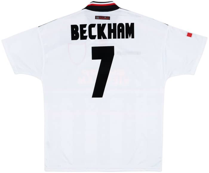 1997-99 Manchester United Away Shirt Beckham #7 - 8/10 - (XL)