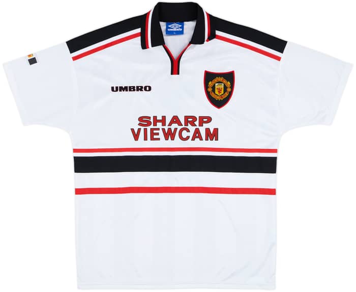 1997-99 Manchester United Away Shirt Beckham #7 - 8/10 - (XL)