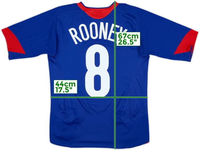 2005-06 Manchester United Away Shirt Rooney #8 - 8/10 - (XL.Boys)
