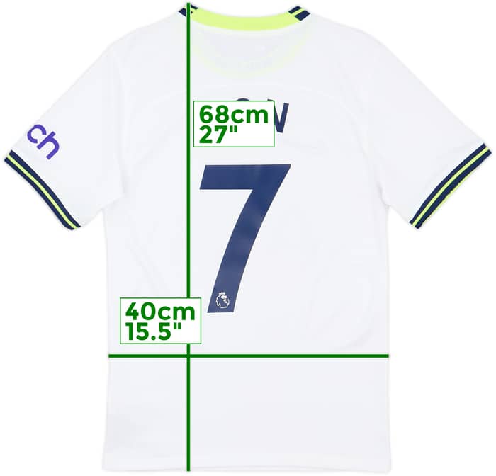 2022-23 Tottenham Home Shirt Son #7 - 9/10 - (XS)