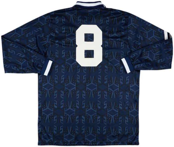 1992-93 Scotland Match Issue Home L/S Shirt #8