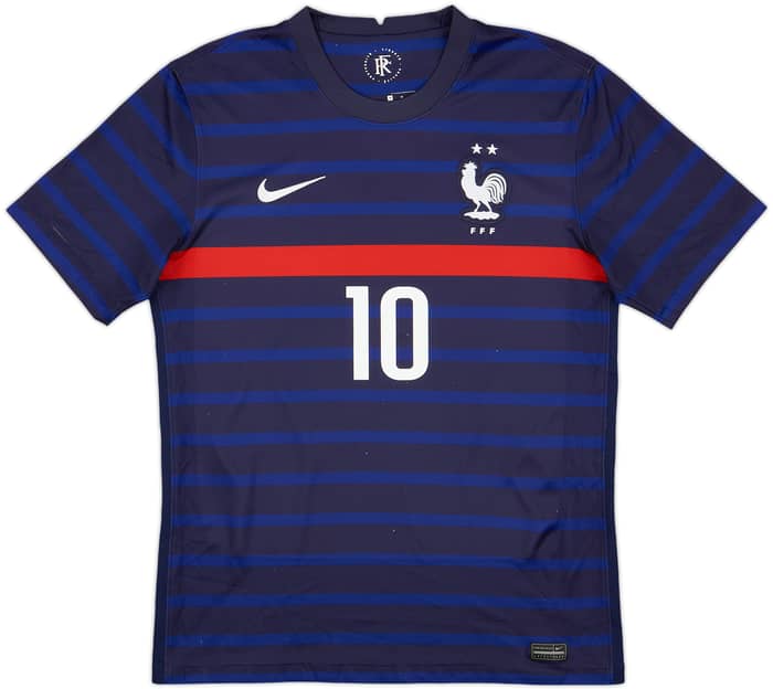 2020-21 France Home Shirt Mbappe #10 - 7/10 - (M)