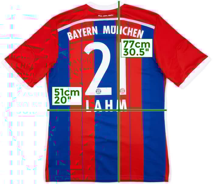 2014-15 Bayern Munich Home Shirt Lahm #21 - 7/10 - (L)