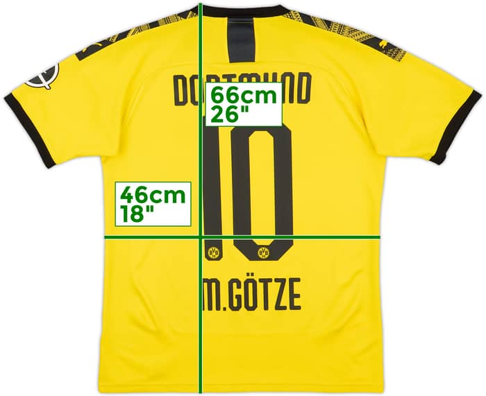 2019-20 Borussia Dortmund Home Shirt M.Gotze #10 - 8/10 - (S)