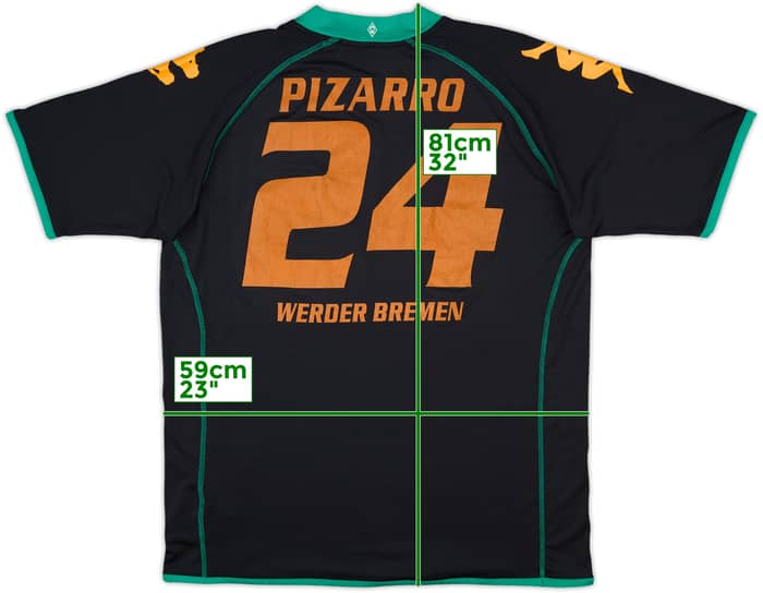 2008-09 Werder Bremen Third Shirt Pizarro #24 - 7/10 - (XXL)