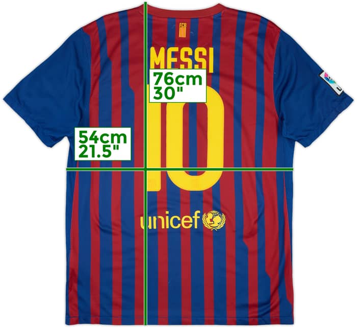 2011-12 Barcelona Home Shirt Messi #10 - 5/10 - (L)