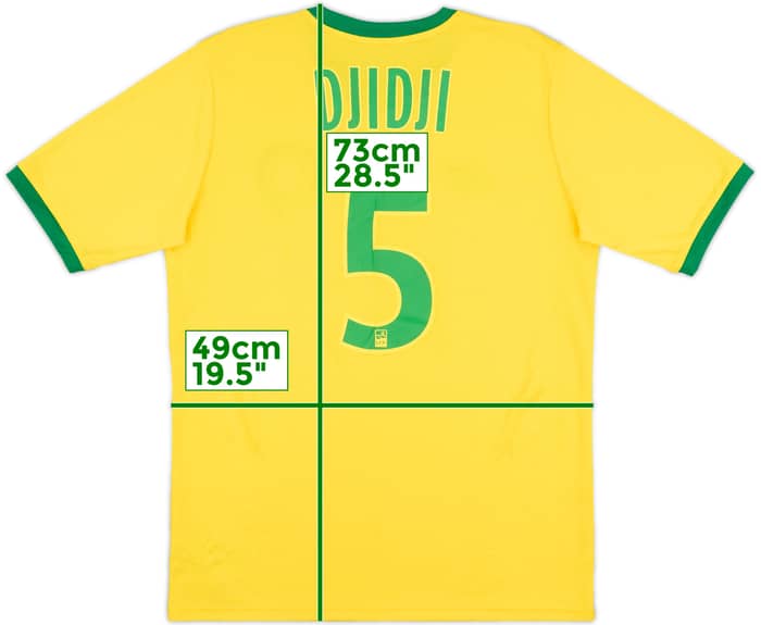 2018-19 Nantes Home Shirt Djidji #5 - 7/10 - (M)