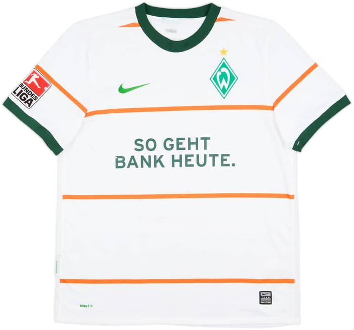 2009-10 Werder Bremen Away Shirt Marin #10 - 4/10 - (L)