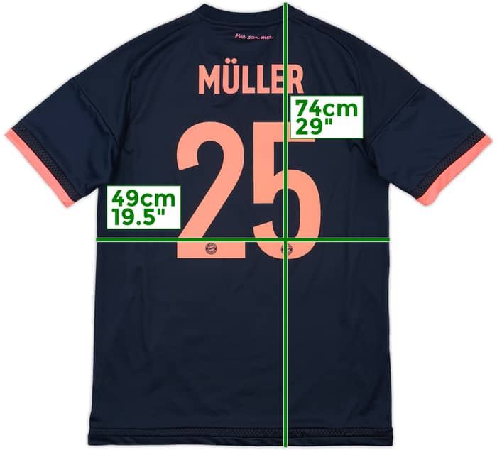 2019-20 Bayern Munich Third Shirt Muller #25 - 8/10 - (M)