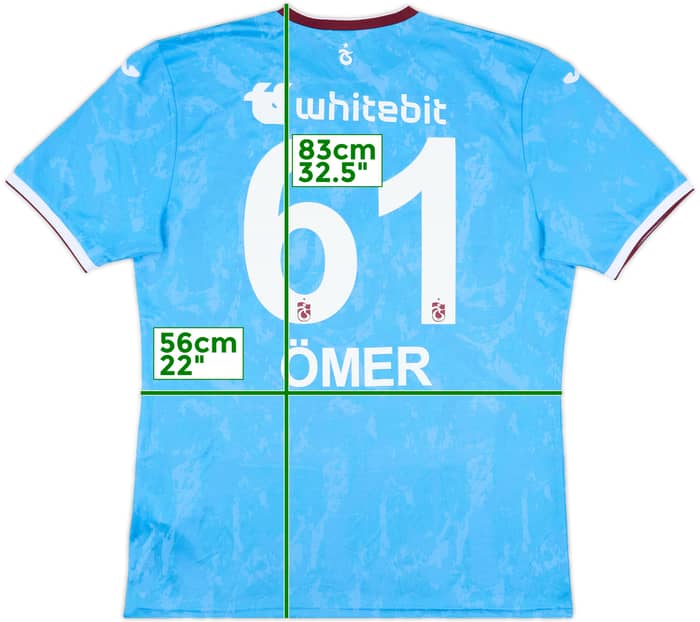 2024-25 Trabzonspor Away Shirt Omer #61 - 8/10 - (3XL)