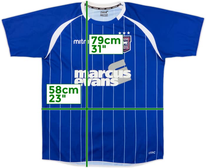 2011-12 Ipswich Home Shirt - 8/10 - (L)