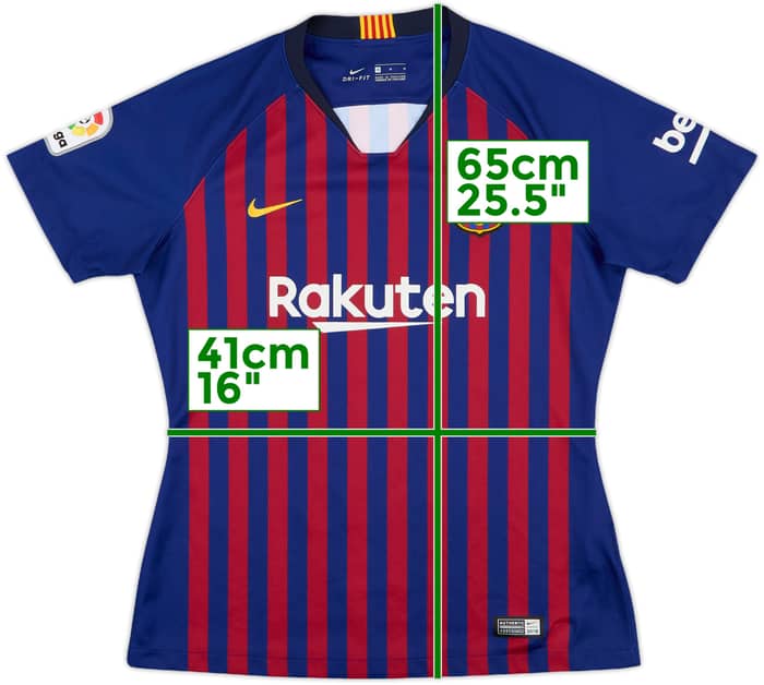 2018-19 Barcelona Home Shirt - 9/10 - (Women's M)