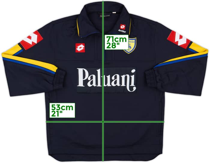 2005-06 Chievo Verona Lotto 1/4 Zip Training Top - 9/10 - (S)