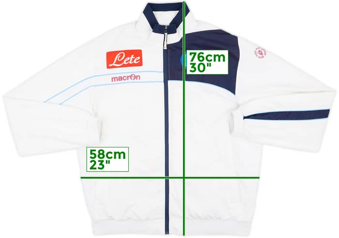 2011-12 Napoli Macron Track Jacket - 6/10 - (XL)