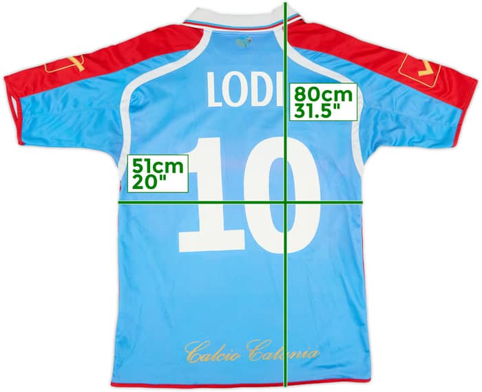 2010-12 Catania Home Shirt Lodi #10 - 6/10 - (L)
