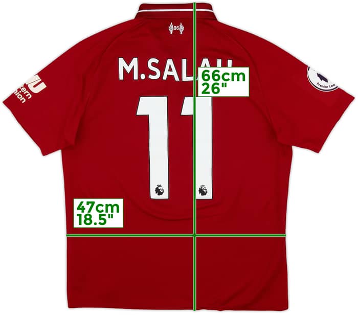 2019-20 Liverpool Home Shirt M.Salah #10 - 7/10 - (S)