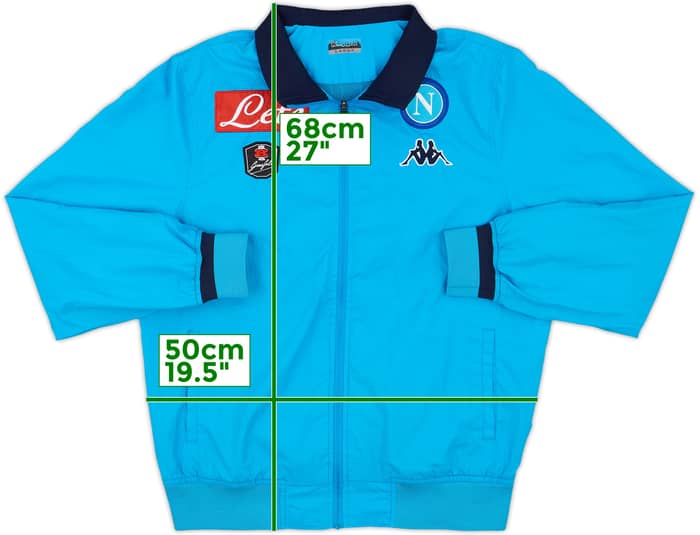 2015-16 Napoli Kappa Track Jacket - 8/10 - (L)
